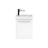 Mobilier de baie fantastic, cu lavoar, in alb