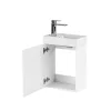 Mobilier de baie fantastic, cu lavoar, in alb