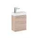 Mobilier de baie fantastic, cu lavoar, in culoarea stejarului Sonoma
