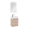 Mobilier de baie fantastic Melanie cu oglinda, culoare stejar sonoma