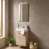 Mobilier de baie fantastic, cu lavoar, in culoarea stejarului Sonoma