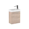 Mobilier de baie fantastic, cu lavoar, in culoarea stejarului Sonoma