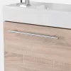 Mobilier de baie fantastic, cu lavoar, in culoarea stejarului Sonoma