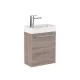 Mobilier de baie fantastic, cu lavoar, in culoarea stejarului York
