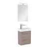 Mobilier de baie fantastic Melanie cu oglinda, culoare stejar York
