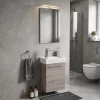 Mobilier de baie fantastic, cu lavoar, in culoarea stejarului York