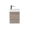 Mobilier de baie fantastic, cu lavoar, in culoarea stejarului York
