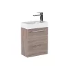 Mobilier de baie fantastic, cu lavoar, in culoarea stejarului York