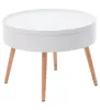 Masă de cafea rotundă cu depozitare 60 cm