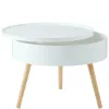Masă de cafea rotundă cu depozitare 60 cm