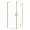 Cabina de dus patrata Flow Gold cu usa batanta 90 cm