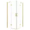 Cabina de dus patrata Flow Gold cu usa batanta 90 cm