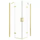 Cabina de dus patrata Flow Gold cu usa batanta 90 cm