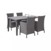 Set de mobilier de gradina Futura 4-1 in culoarea grafit