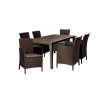 Set de mobilier de gradina Futura 6-1 maro