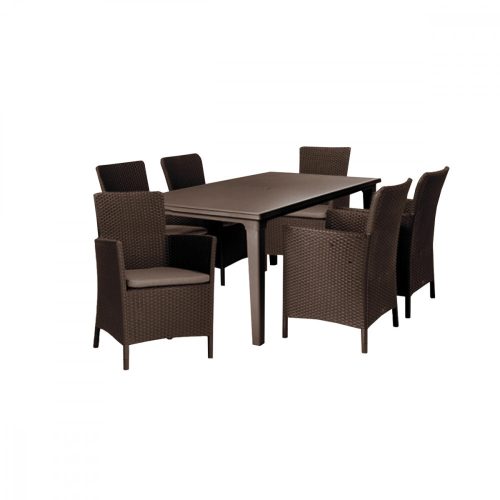 Set de mobilier de gradina Futura 6-1 maro