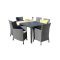 Set de mobilier de gradina Futura 6-1 in culoarea grafit