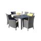 Set de mobilier de gradina Futura 6-1 in culoarea grafit