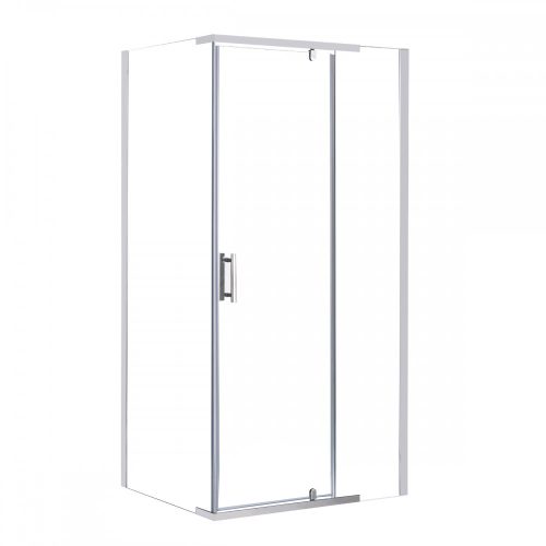 Cabina de dus asimetrica Leziter GALS80100 Galatro cu usa batanta, 80x100x195 cm