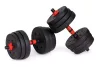 Haltere reglabile 2x10 kg set de haltere 20 kg bar