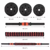 Haltere reglabile 2x10 kg set de haltere 20 kg bar