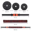 Haltere reglabile 2x15 kg set de haltere 30 kg bar