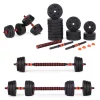 Haltere reglabile 2x20 kg set de haltere 40 kg bar