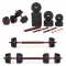 Haltere reglabile 2x20 kg set de haltere 40 kg bar