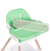Scaun înalt pentru copii 2 în 1 verde