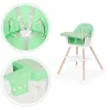 Scaun înalt pentru copii 2 în 1 verde