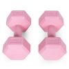 Hex barbell set 2x2 kg roz