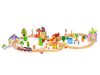 Set de trenuri din lemn 74 buc