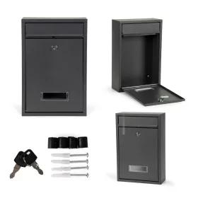 Cutie poștală din oțel galvanizat antracit