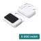 Powerbank cu panou solar 4 cabluri de încărcare 5000mAH
