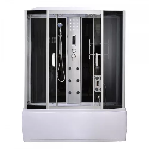 Cada de baie cu hidromasaj Emilia 170 cu electronica, neagra