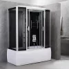 Cada de baie cu hidromasaj Emilia 170 cu electronica, neagra