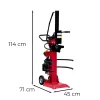 Splitter electric vertical pentru bușteni HYV8T-V 3000W 8T