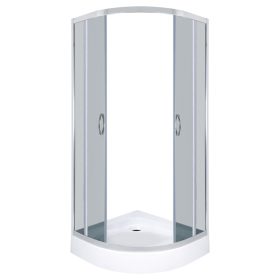 Cabină de duș curbată Intro 90 cu tavă XN