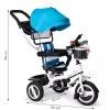 Tricycle tricycle tricycle swivel awning with durable tyres blue