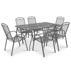 Set de mobilier de grădină Melfi 6+1