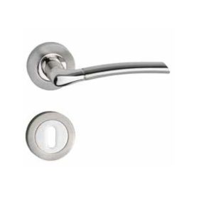 Maner BB cu rozeta rotunda din otel inoxidabil cromat