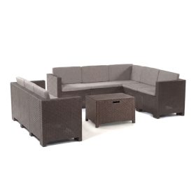 City Big 8 locuri colț set de mobilier de grădină