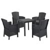 Set mobilier de gradina Dima 4-1, grafit