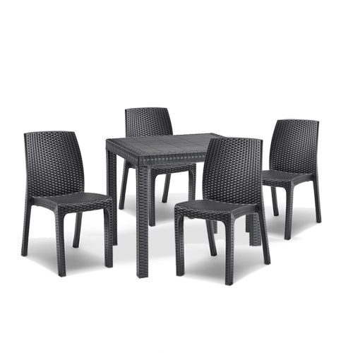 Set mobilier de gradina Goti 4-1, grafit