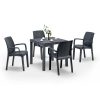 Set mobilier de gradina Petri 4-1, grafit
