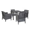 Set de mobilier de grădină Adena 4+1
