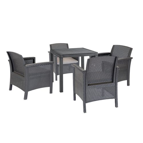 Set de mobilier de grădină Adena 4+1