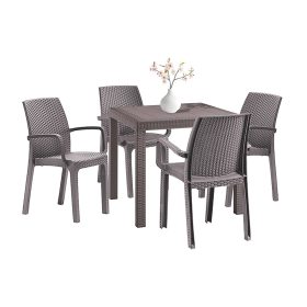 Set mobilier de gradina Petri 4-1 cappuccino