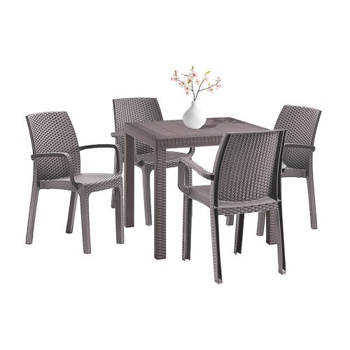 Set mobilier de gradina Petri 4-1 cappuccino