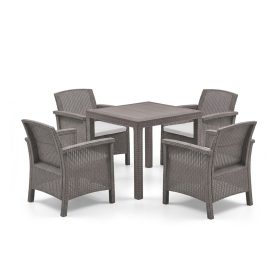 Set de mobilier de grădină Adena 4+1